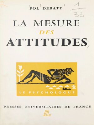 cover image of La mesure des attitudes
